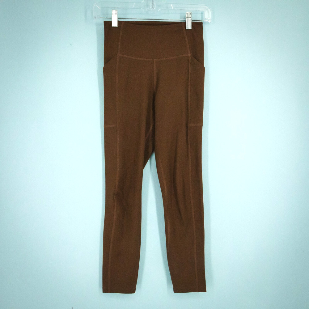 Girlfriend Collective Size XS Brown Earth High Waist Compression Active Leggings